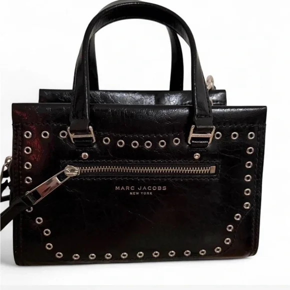 Marc Jacobs Cruiser bag in black studded leather - Picture 3 of 5
